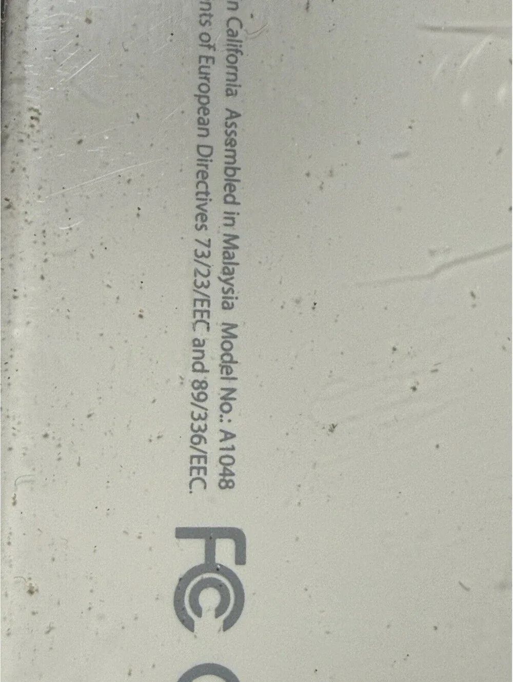 Genuine Apple Mac A1048 White Wired Full Size Keyboard English ( Asis) Read